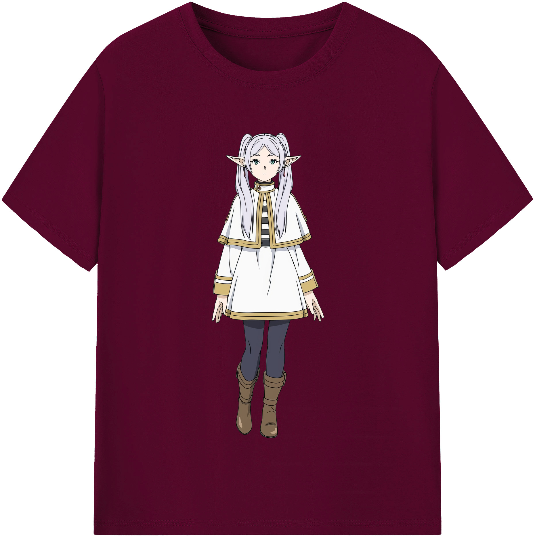 （画像用） 葬送のフリーレン Frieren レディースカジュアルプリントTシャツ（綿100％）
